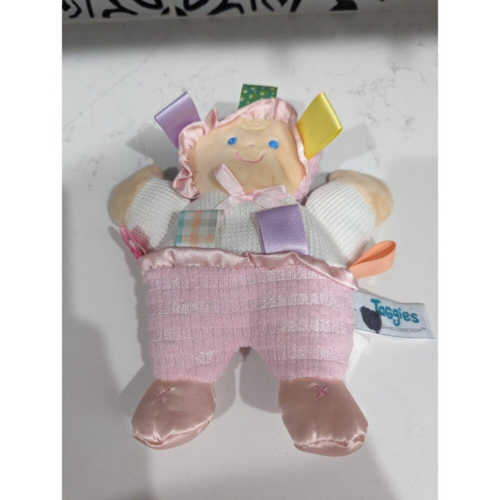 Taggies Signature Collection Baby Doll Pink Plush 8” Soft Lovey Mary Meyer